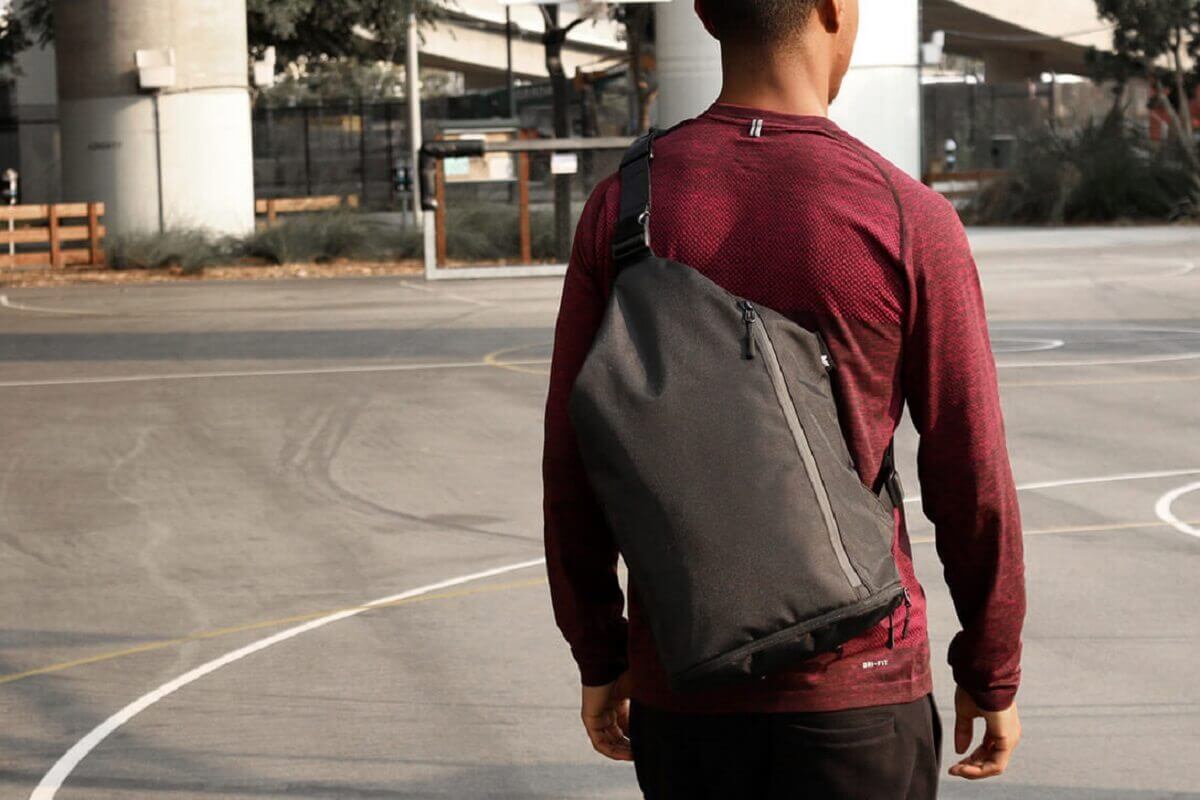 How to wear a sling backpack?