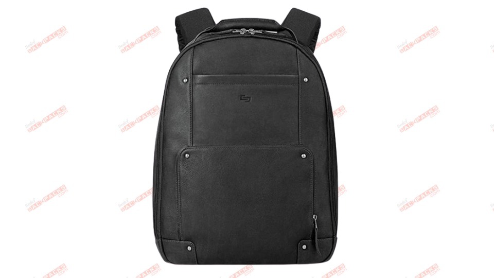 coach small black leather backpack